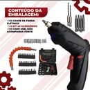 Mini Parafusadeira Portátil Recarregável Kit 32pçs [OFERTA ESPECIAL]