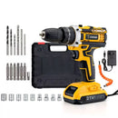 Kit Parafusadeira/Furadeira Portátil 24pçs + Bateria Extra [Brinde]